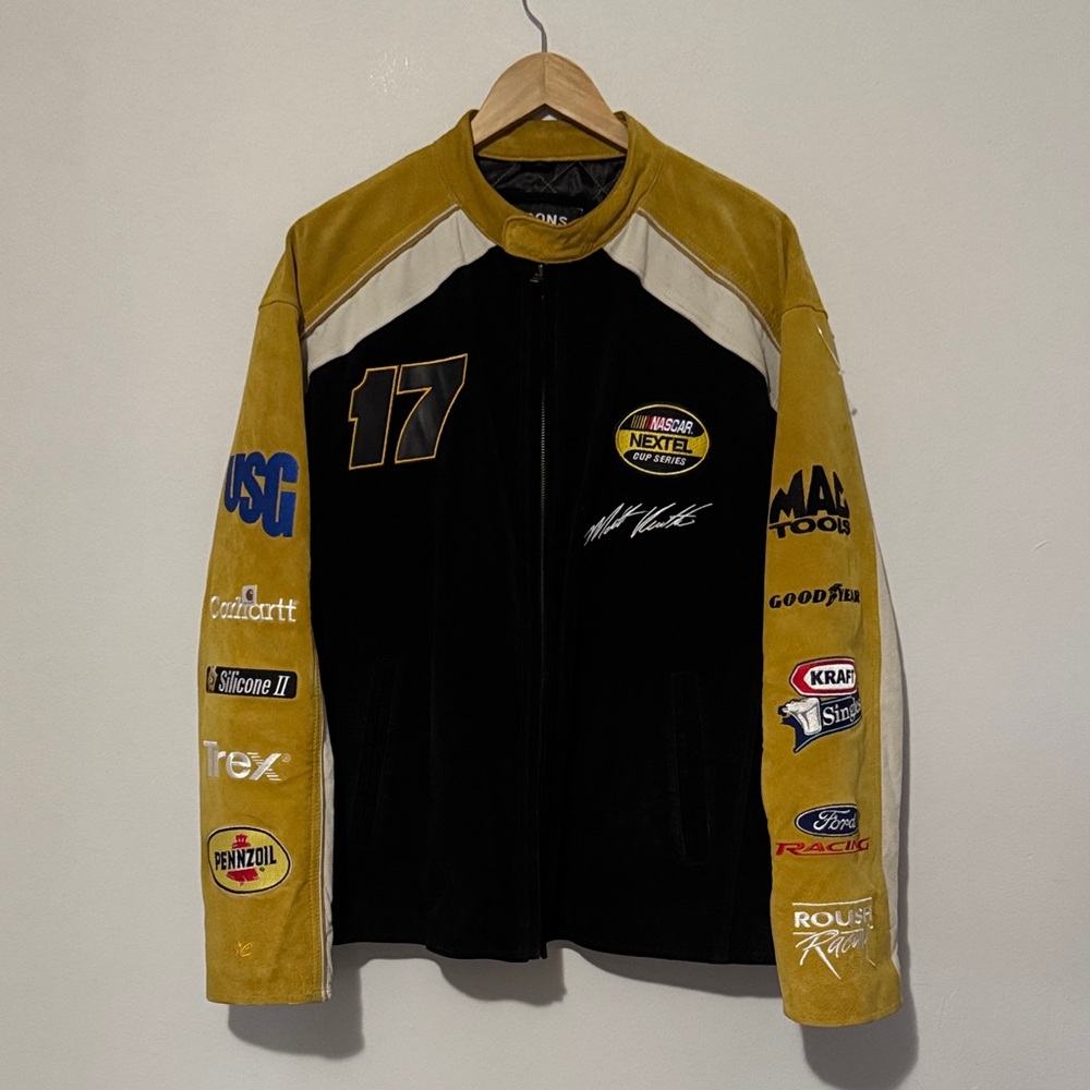 Matt Kenseth Leather Nascar Jacket / Large